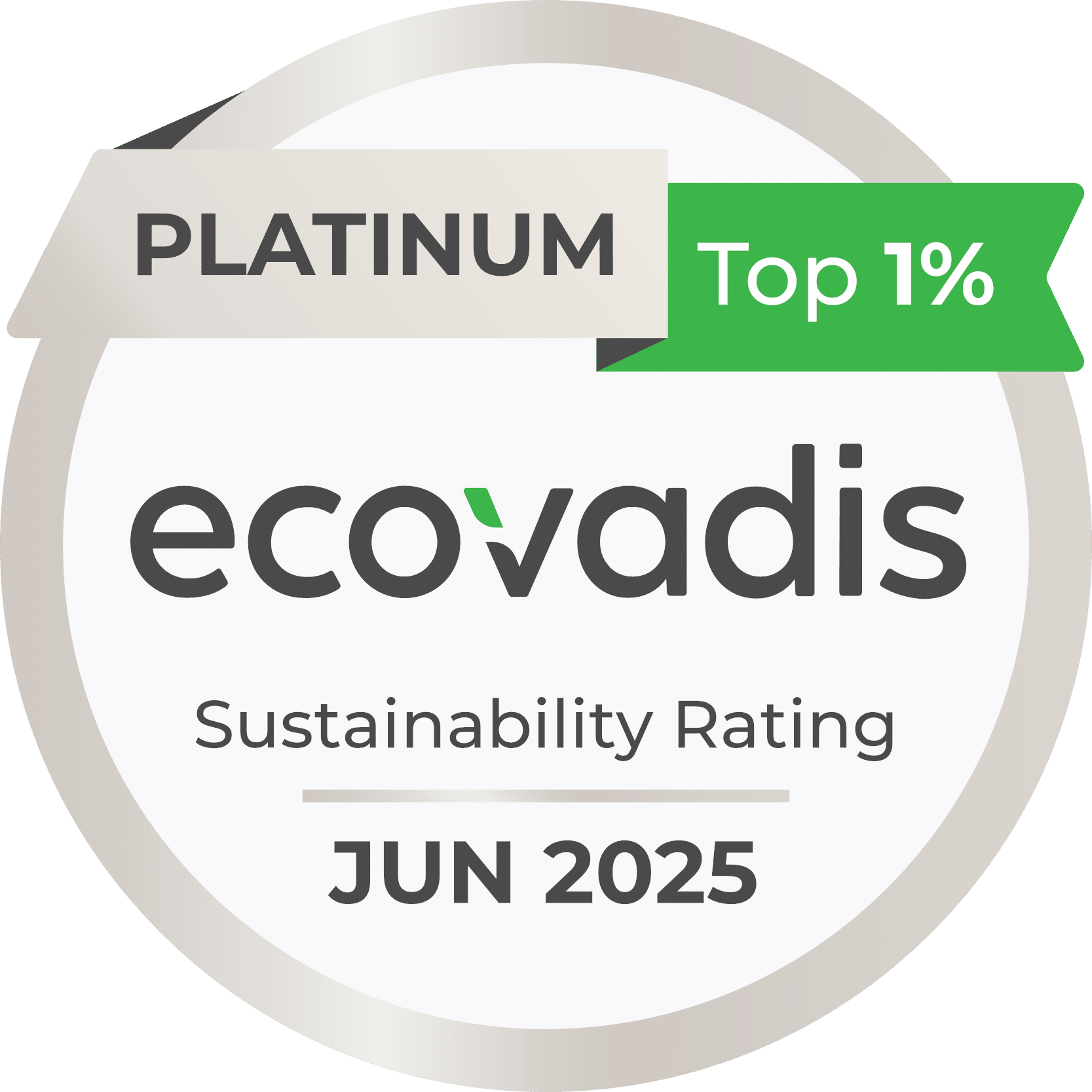 Médaille Platine Ecovadis Laurea
