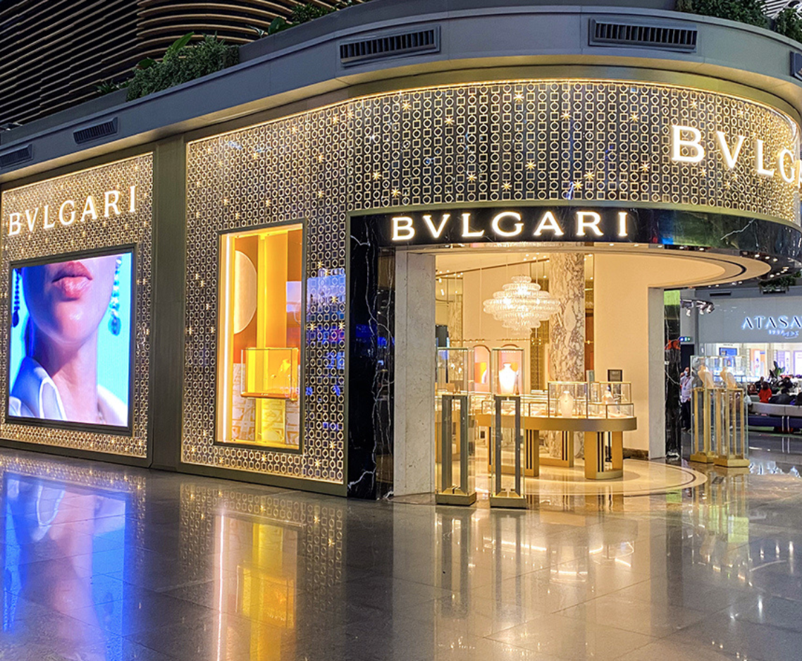 Écran LED extérieur centre commercial