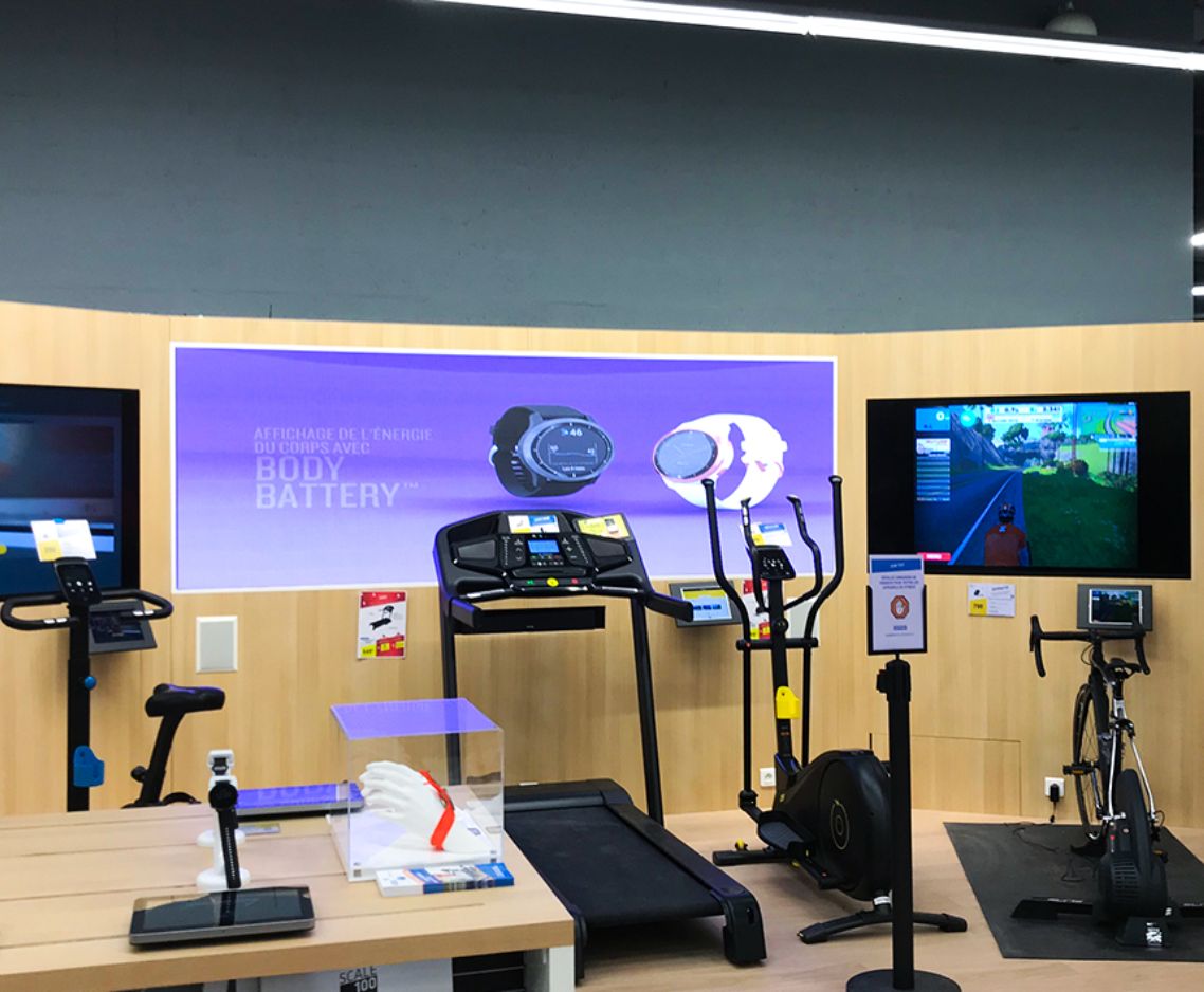 Installation écran LED haute définition Laurea – Décathlon Lyon France