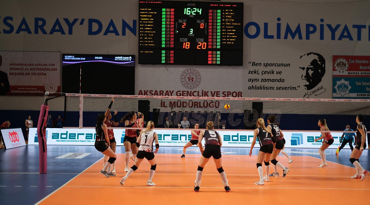 Installation écran LED périmètrique et défi volleyball Laurea – Aksaray Turquie