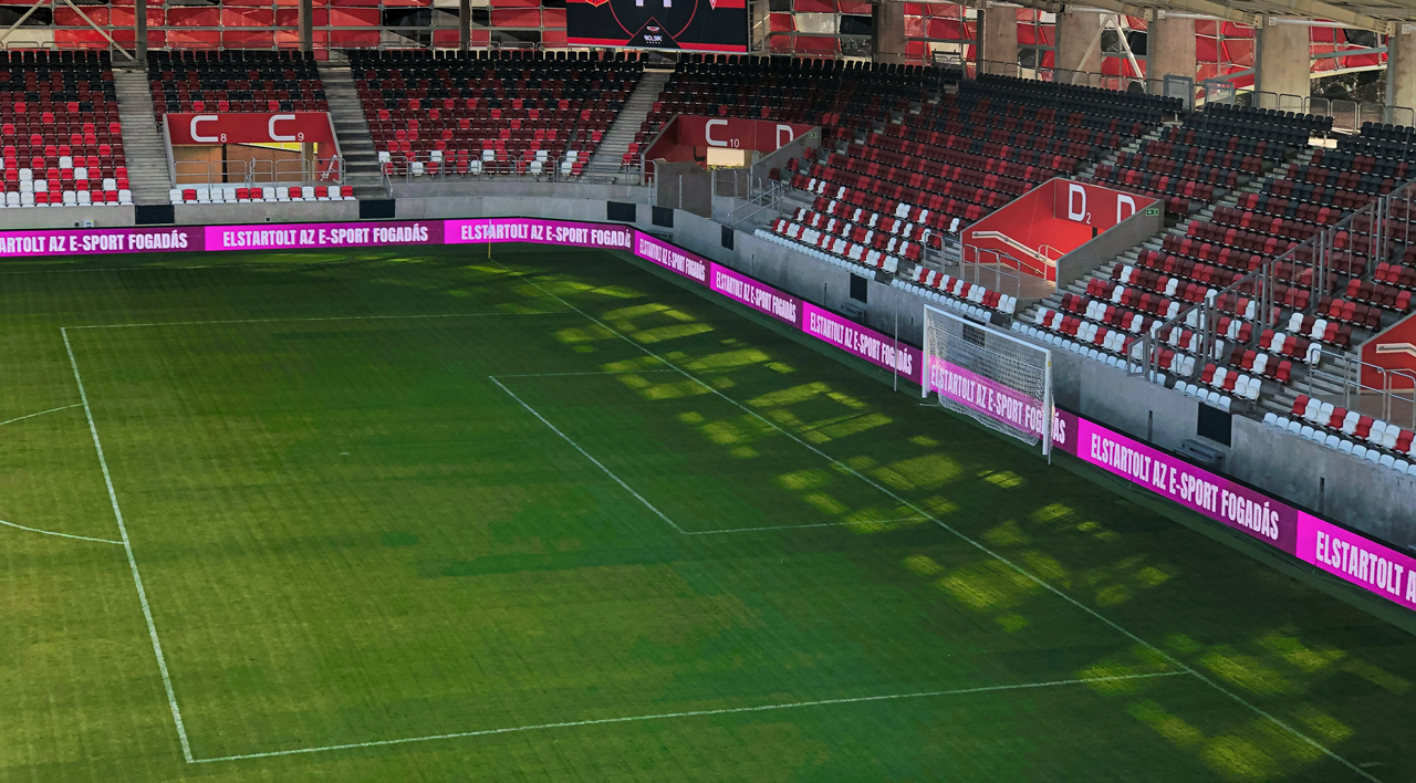 Installation écran LED Arena Laurea – Stade Bozsik Honyved FC Turquie