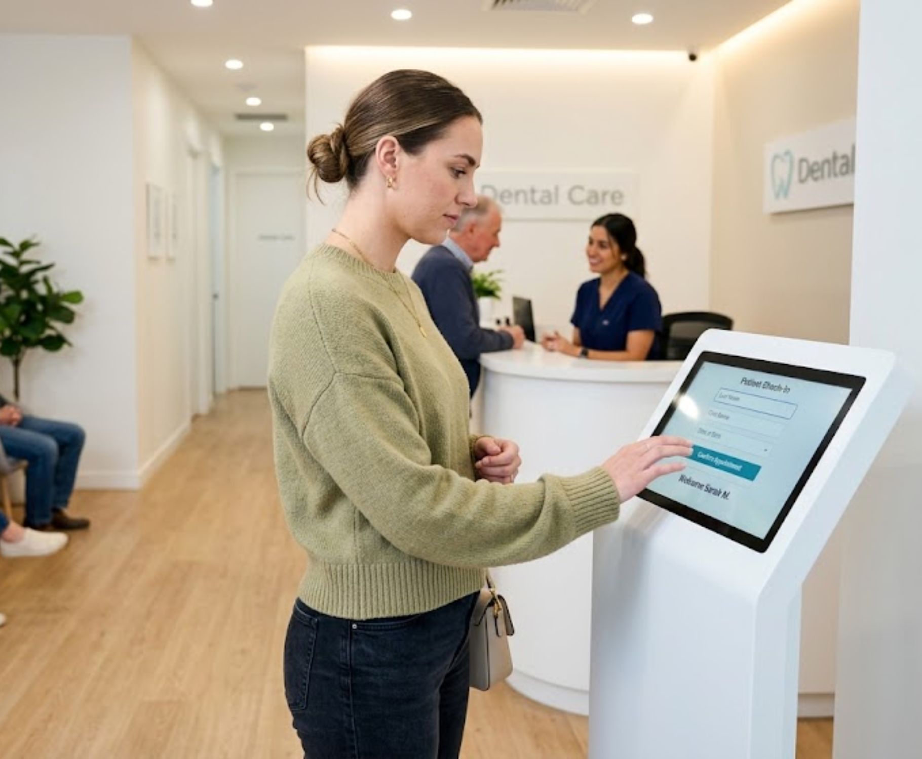 Borne tactile interactive en santé et services publics