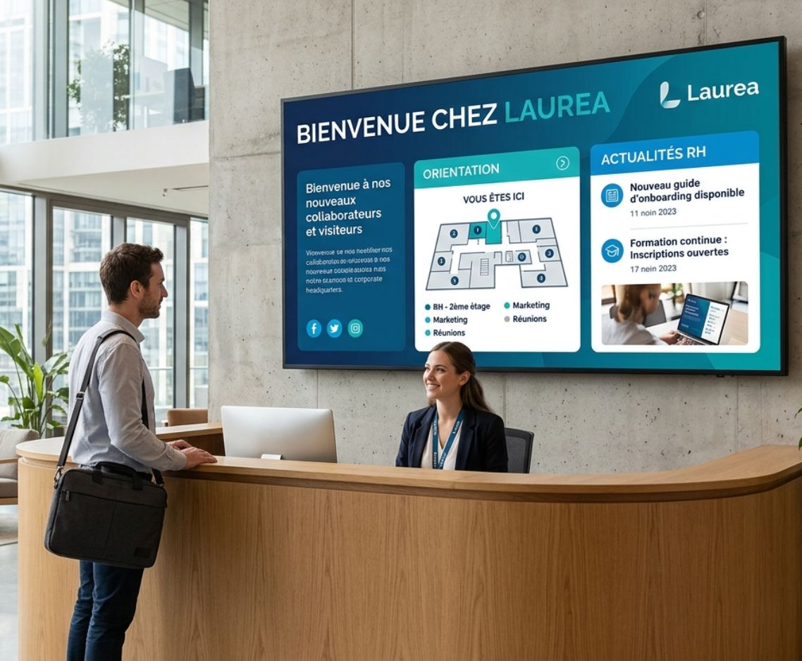 Affichage dynamique en entreprise