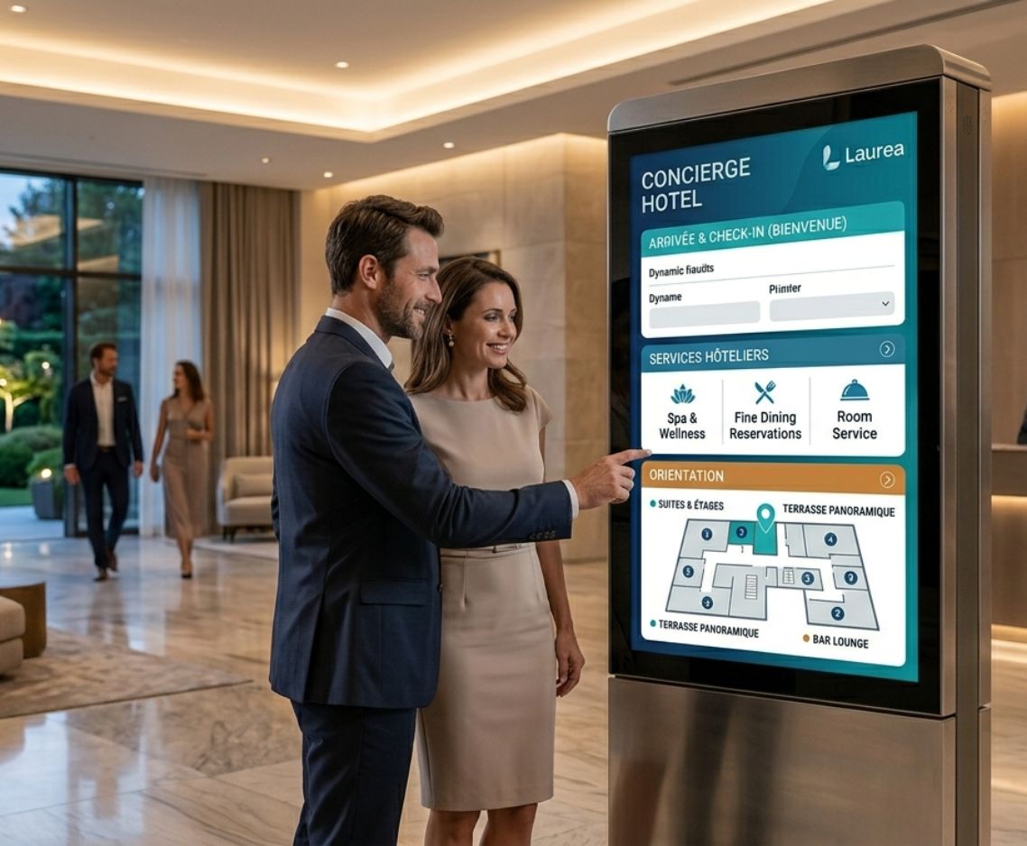 Affichage dynamique en hôtellerie