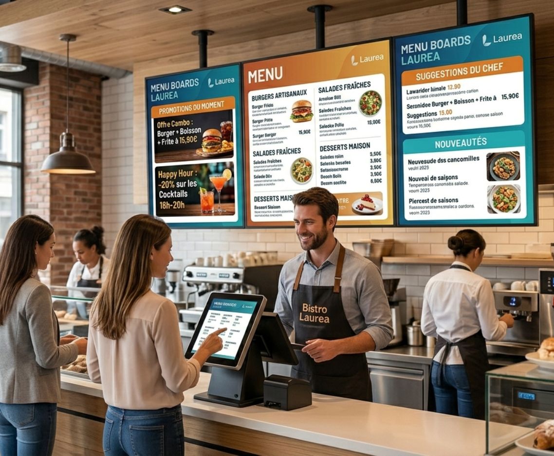 Affichage dynamique en restauration