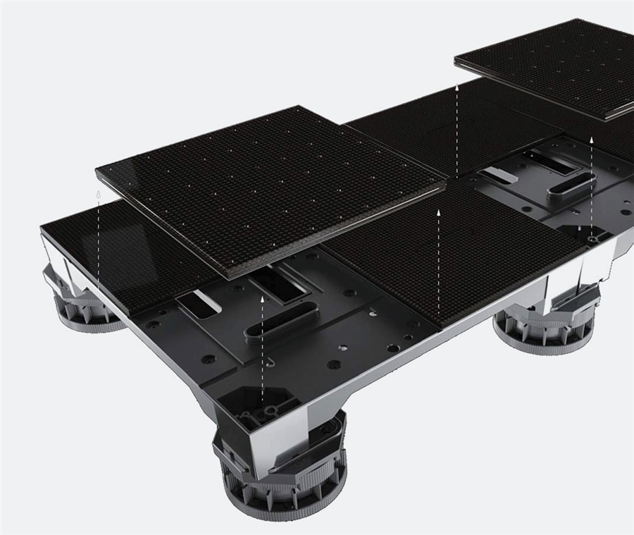 Dalle LED interactive Terra Intelligent – 64 capteurs tactiles angle 180° résistance 2 tonnes pour expérience immersive au sol