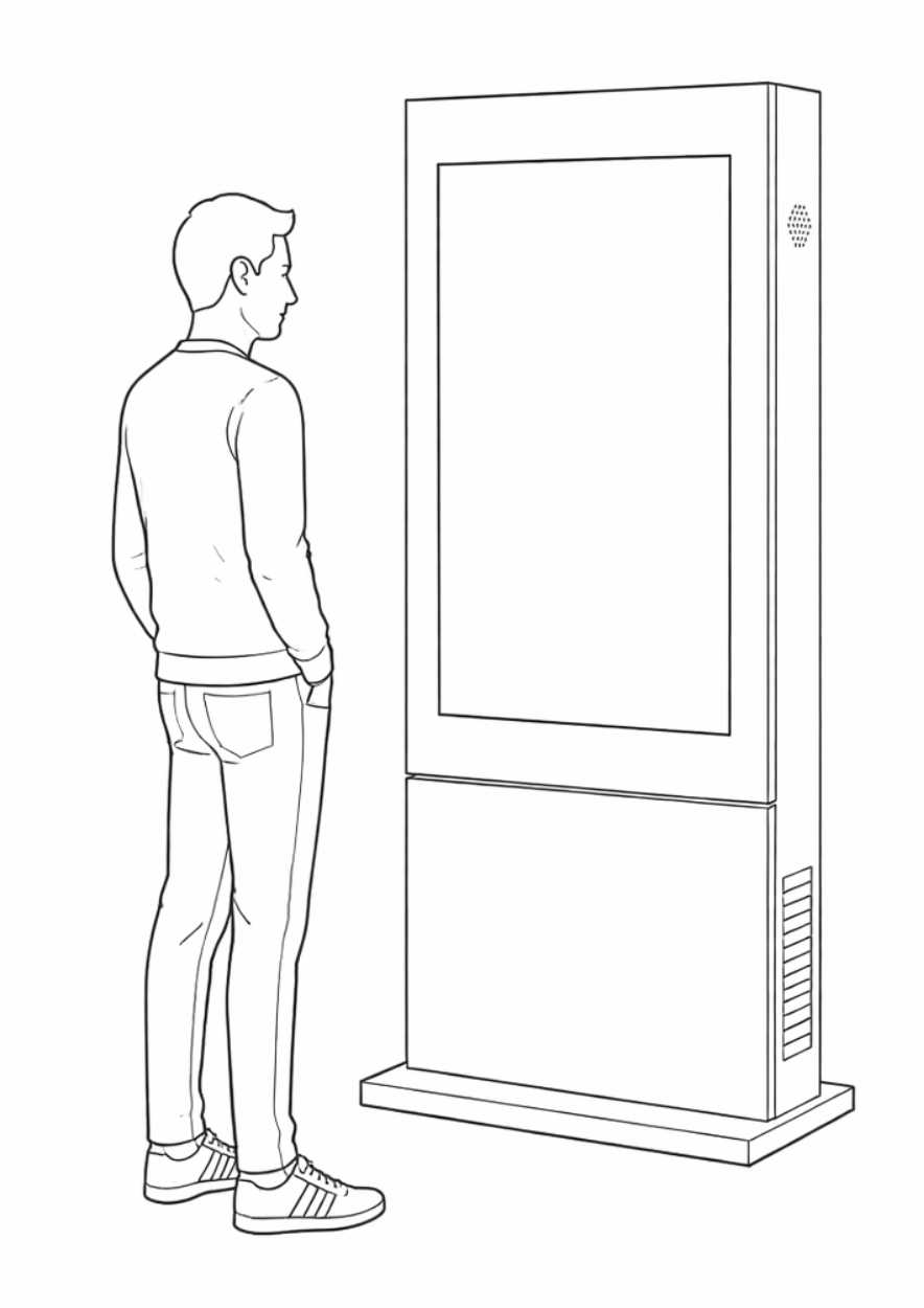 Totem digital simple face Laurea