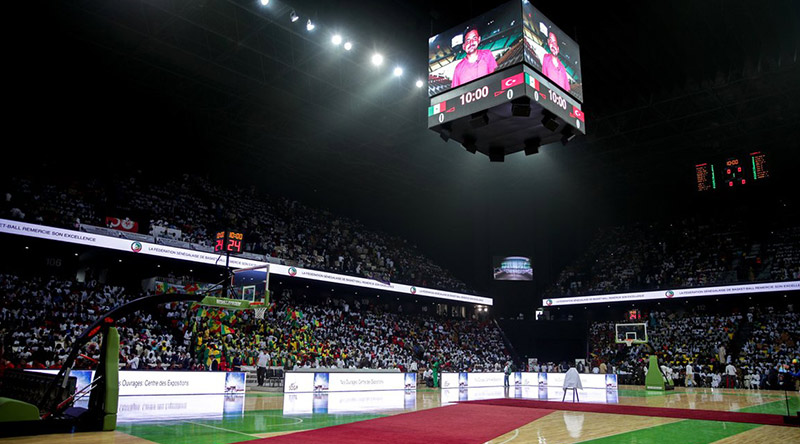 Installation écran LED périmètrique Laurea – Arène de Dakar Sénégal