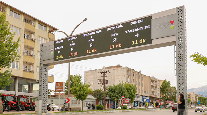 Installation panneau LED extérieur VMS VTS Laurea – Kahramanmaraş Turquie