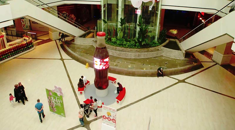 Installation écran LED circulaire Laurea – Coca-Cola Turquie