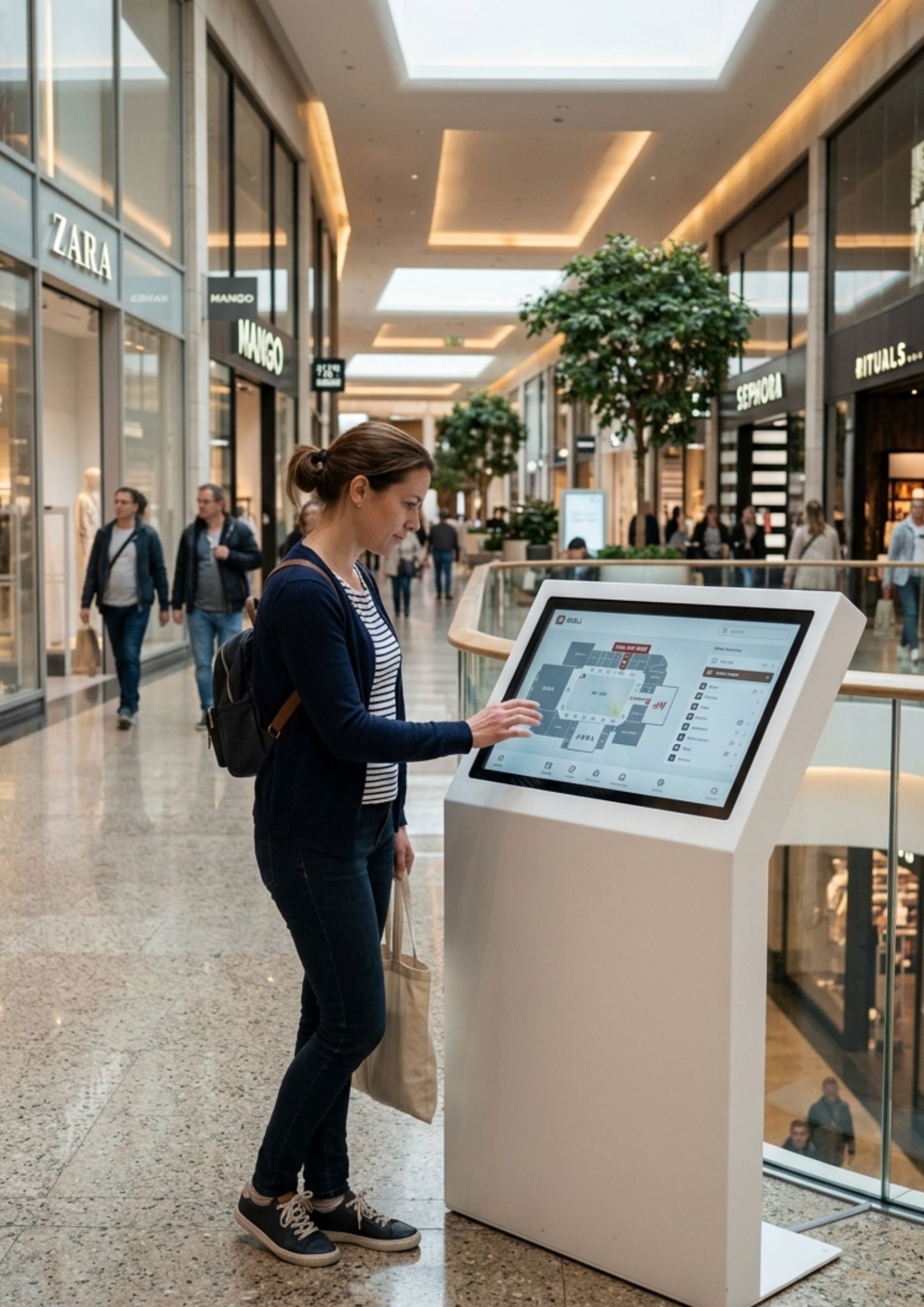 Borne tactile interactive Laurea en situation