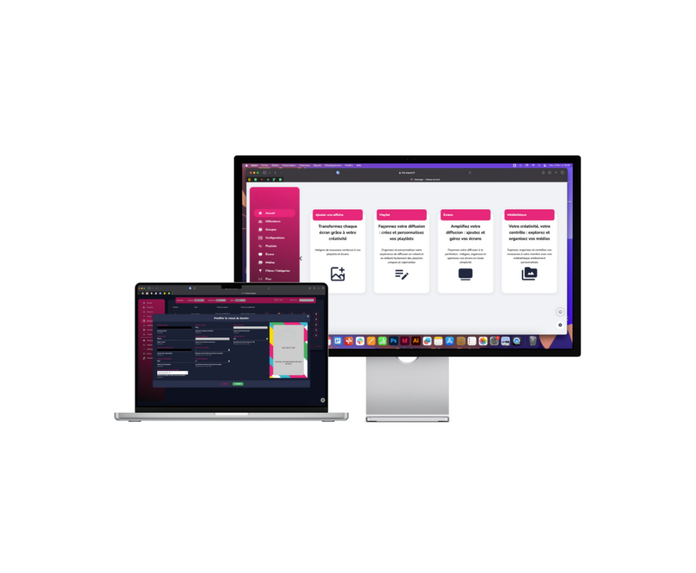 Borne interactive en mode kiosque sécurisé