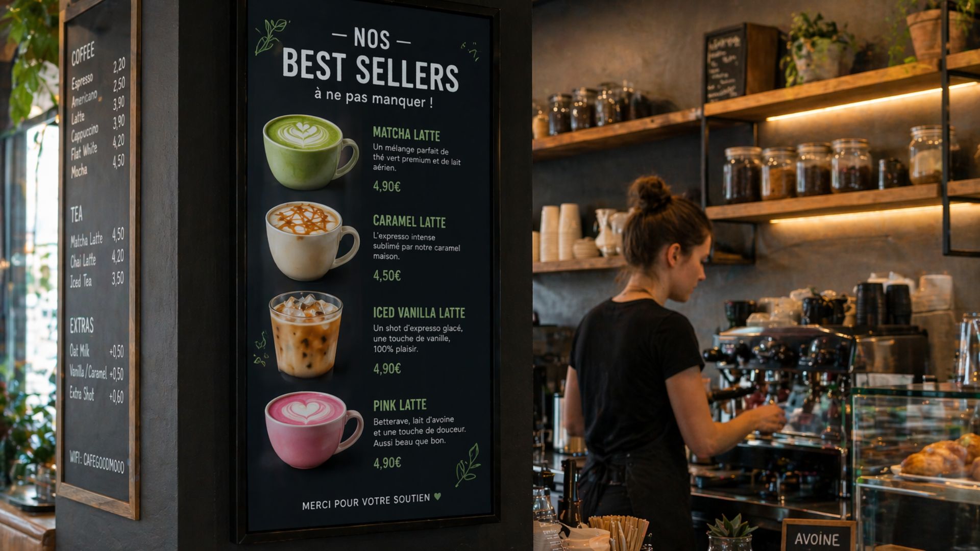 Mise en avant best-sellers produits à forte marge restaurant
