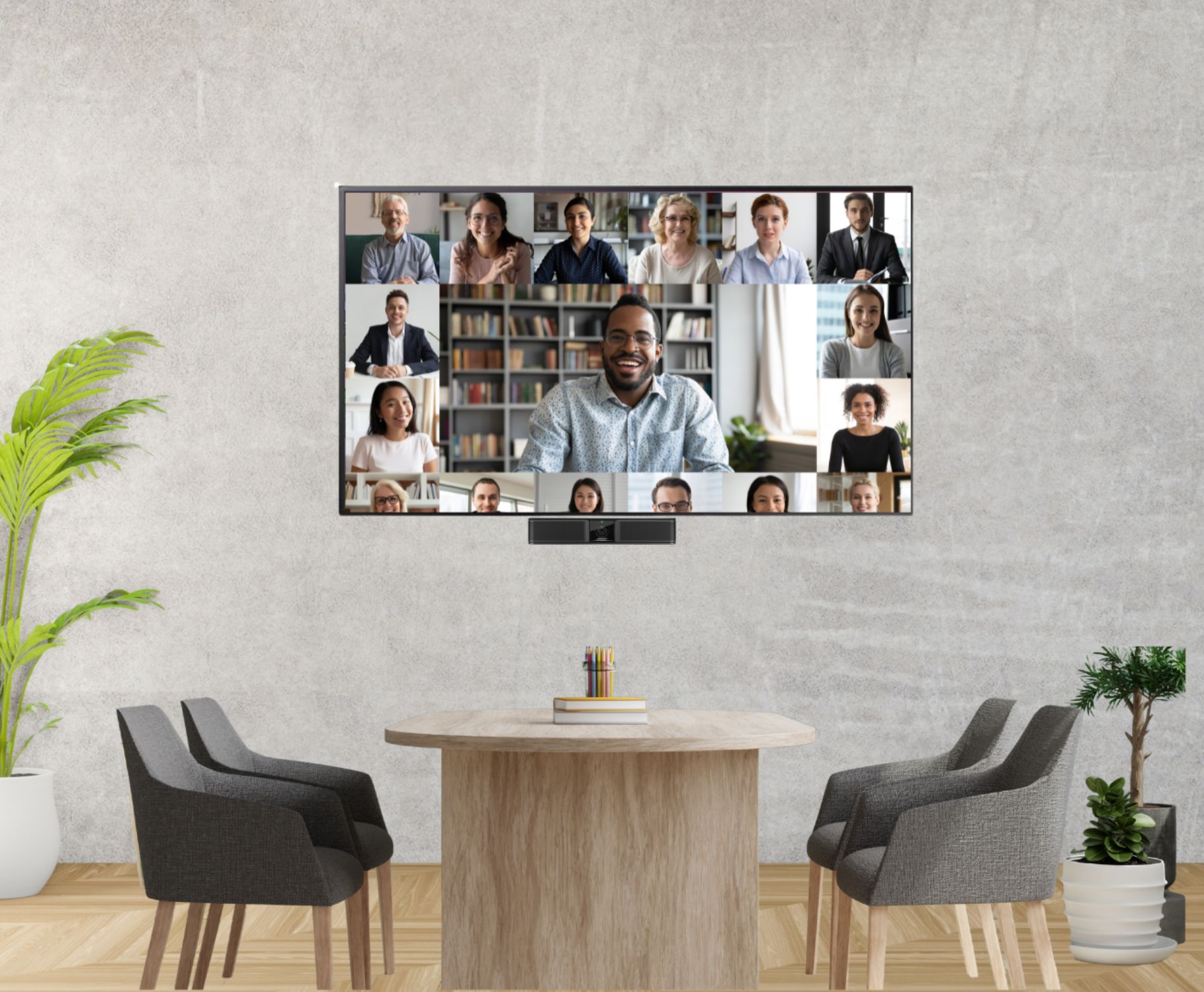 Salle de visioconférence professionnelle équipée