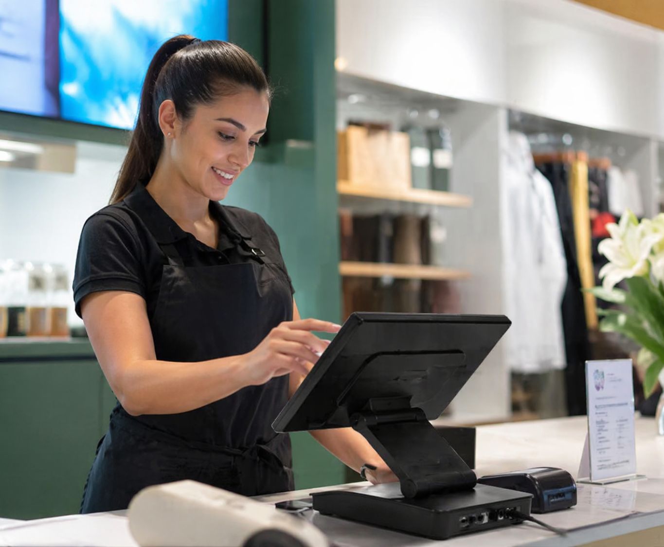 Caisse digitalisée en point de vente