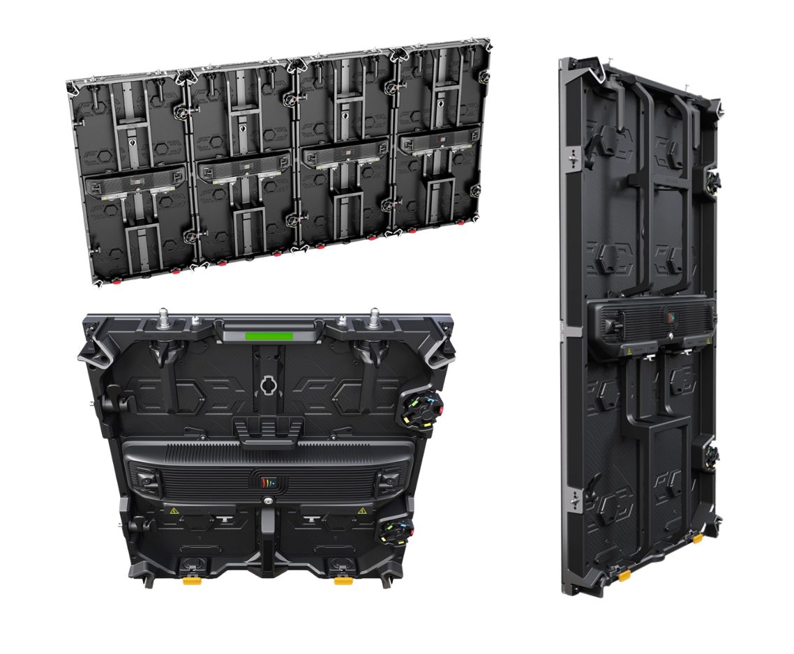 Écran LED Armure événementiel – structure aluminium robuste courbure 6 degrés protection inox pour scène et location