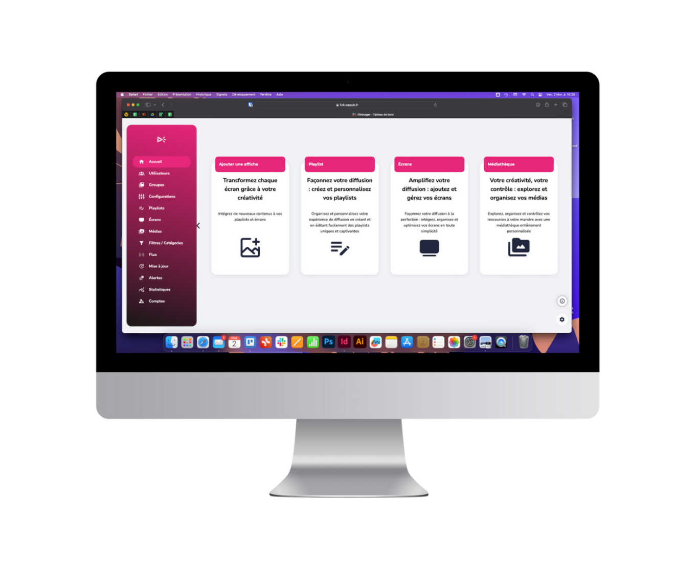 Logiciel de gestion de contenu retail pour piloter les écrans en magasin