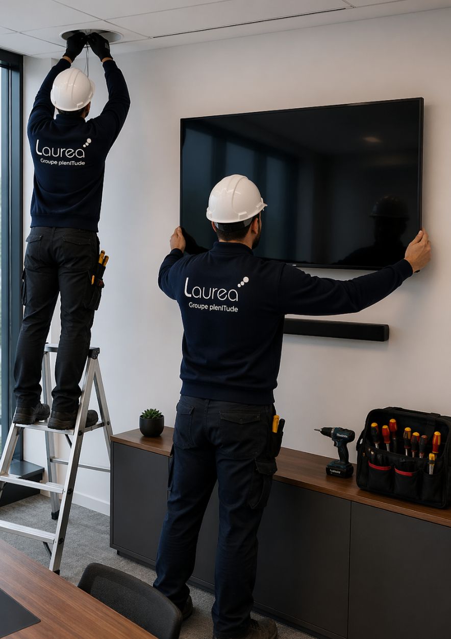 Équipe Laurea projet audiovisuel installation