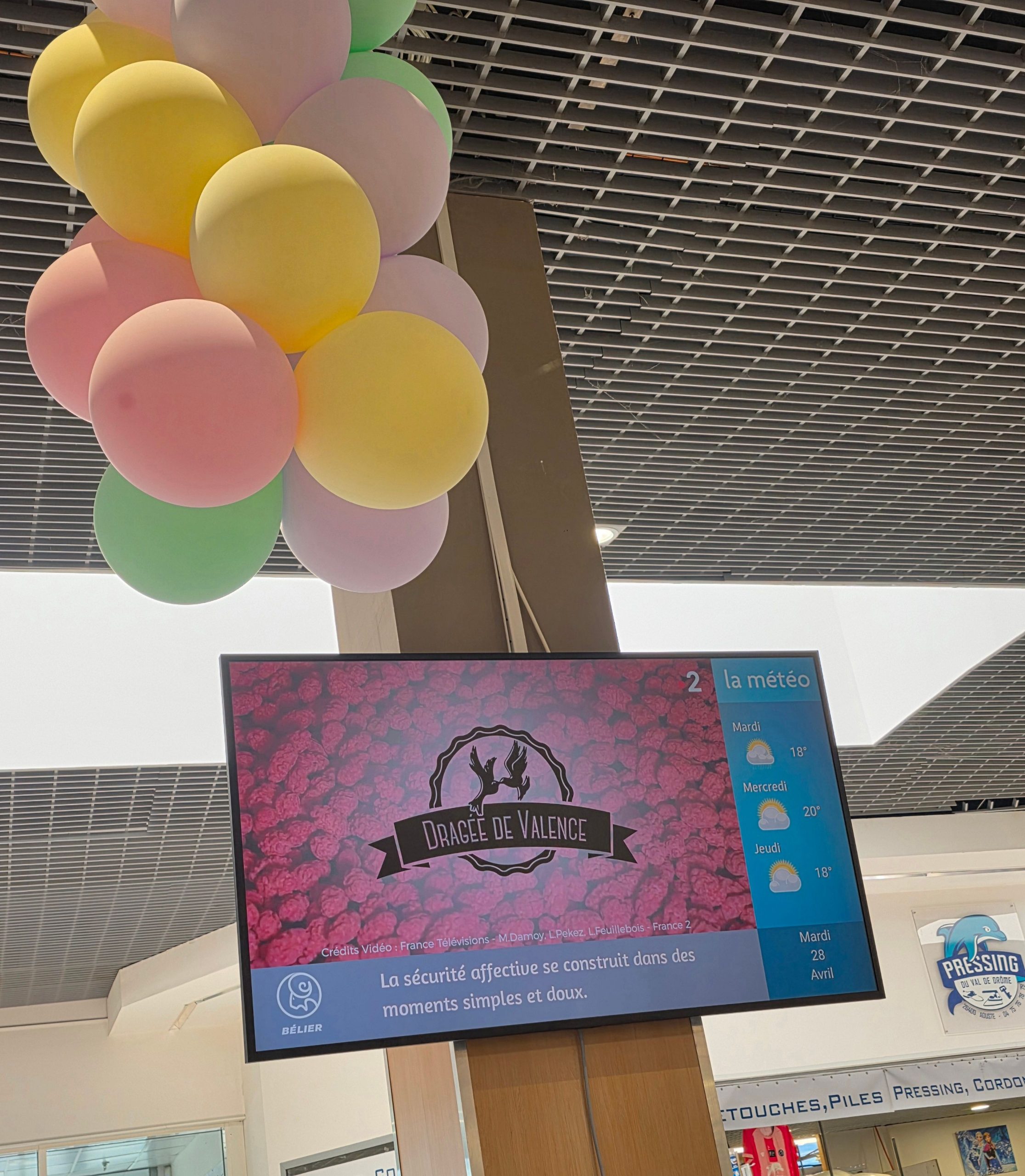 Réalisation retail affichage dynamique