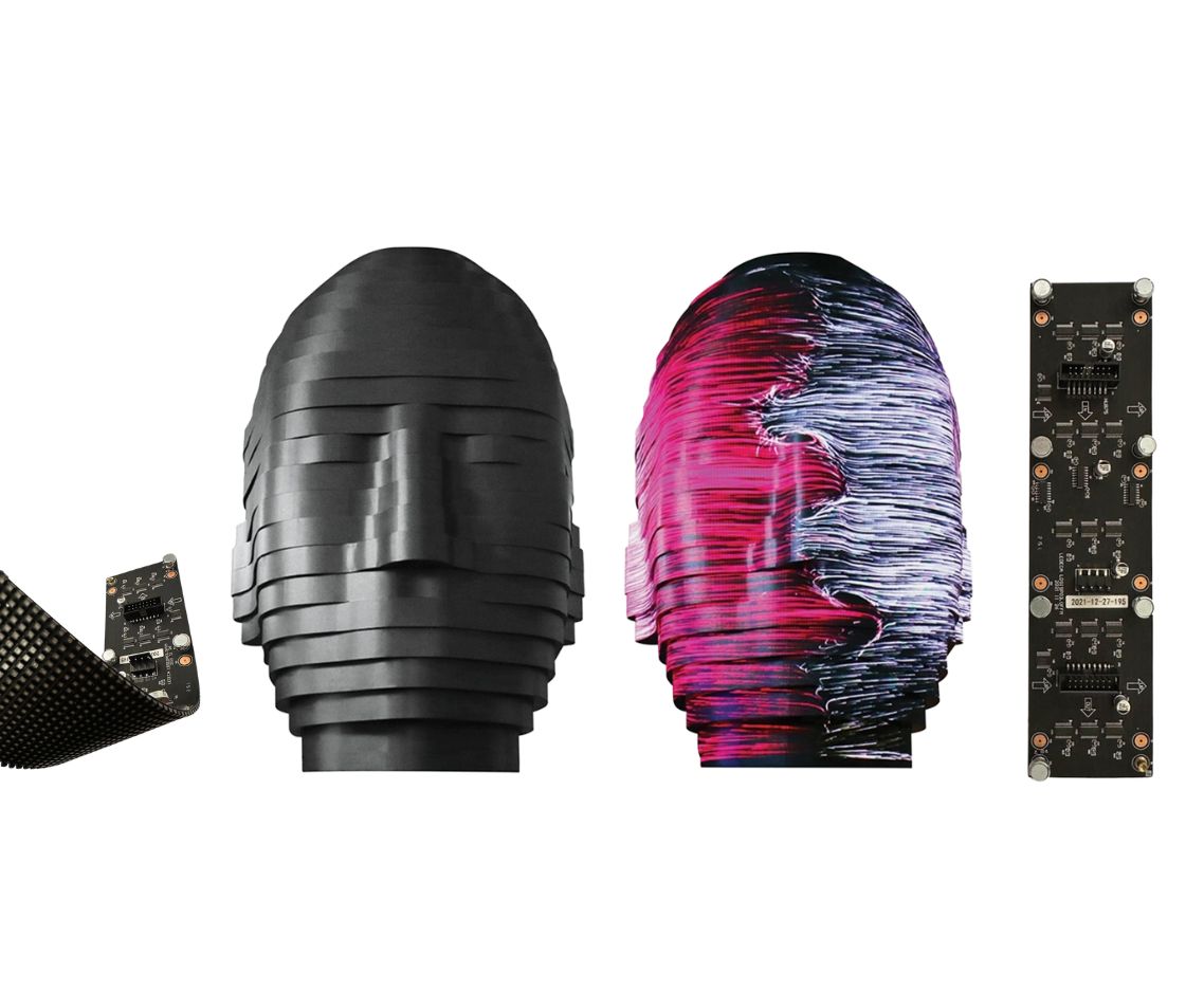 Écran LED Intelligent FreeForm – flexible convexe et concave pour projets de formes courbes et irrégulières