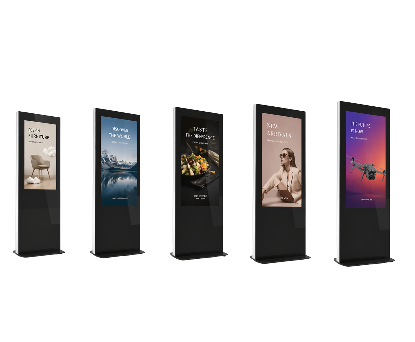 Totem digital affichage dynamique commerce boutique