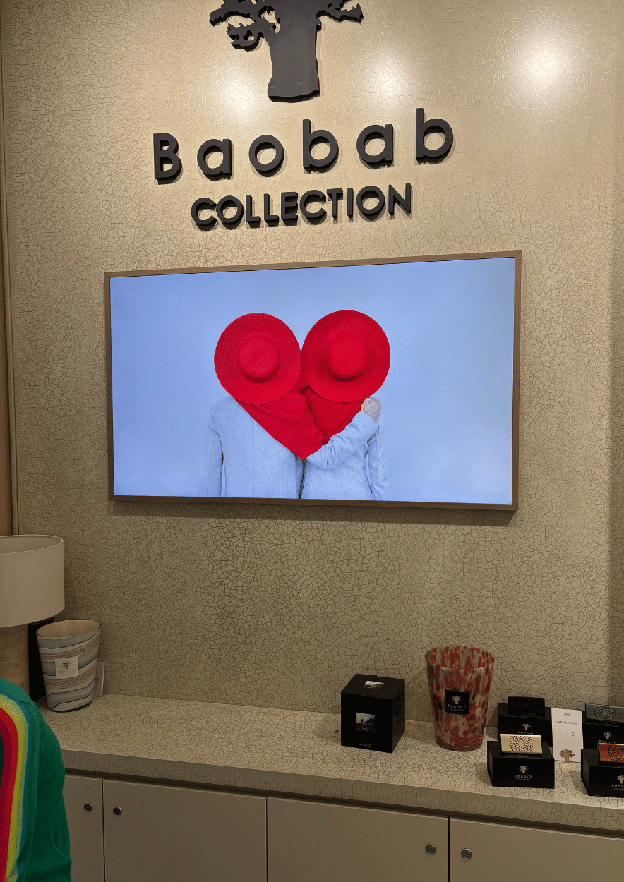 Écran 55 pouces installé chez Baobab Lyon
