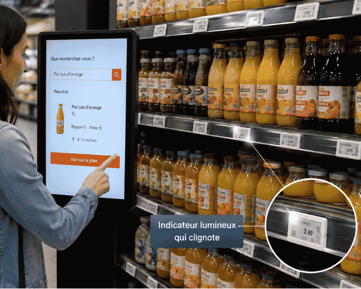 Guidage et navigation en rayon