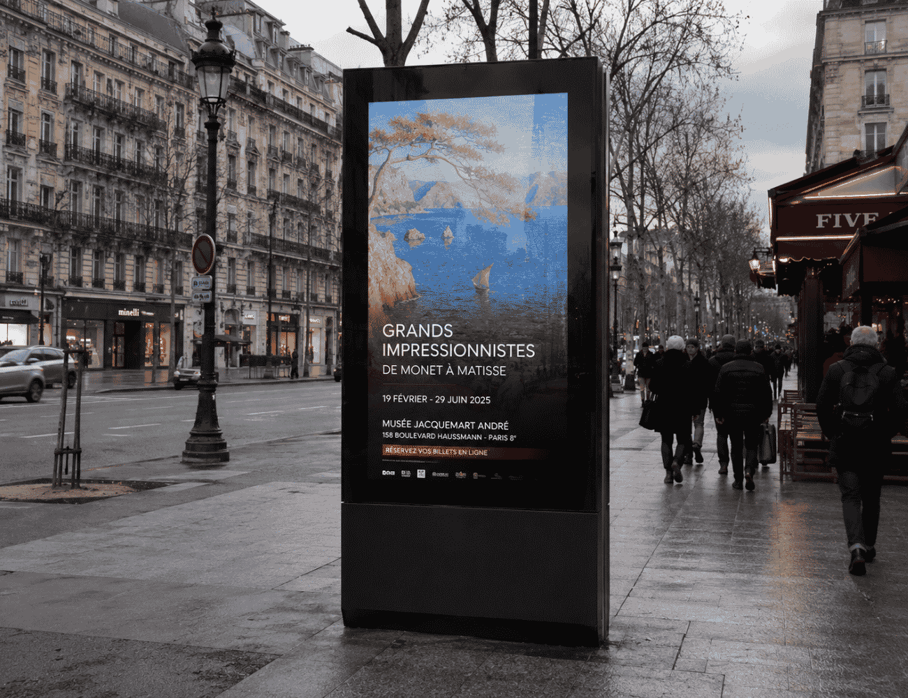 Écran LED DOOH en environnement urbain