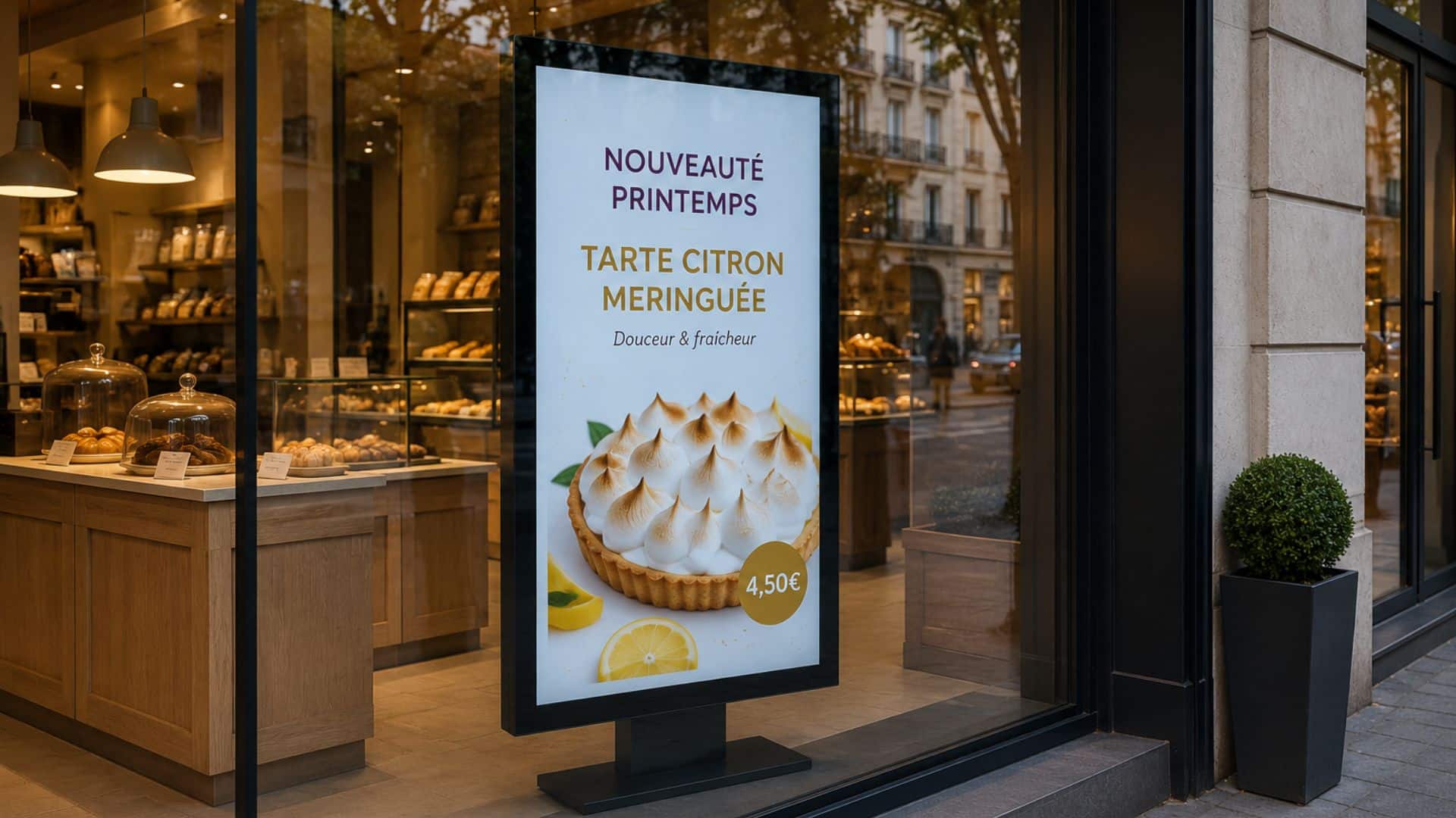 Campagne de marque diffusée en vitrine digitale